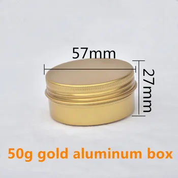 50g ML de Aluminiu Crema Nif-uri en-Gros de Crema de Containere de Staniu pentru prepararea de Ceai/Ceara de Par/Bijuterii Oală Săpun Manual Filet Cutie de Aluminiu
