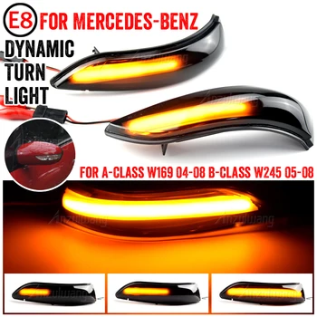 Scroll Dinamic Ochelari Lampa de Semnalizare Oglinda Laterală de iluminat cu Led-uri Auto Bec Facelift Pentru Mercedes-Benz B-Class W169 W245 04-08