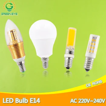 Bec LED E14 3W 6W 12W AC 220V Lampă cu LED-uri E14 Lumina Lampada Reflectoarelor cu LED-uri Lampă de Masă Bombilla Lumânare Lampa Pentru Acasă