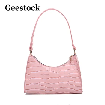 Geestock Retro Casual pentru Femei de Saci de Moda Rafinat Shopping Bag PU Piele Subrat Geanta de Umar pentru Femei Geanta Tote Pungi