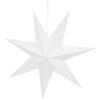 Steaua Felinar de Hârtie Lampă cu Abajur de Crăciun Umbră Agățat de Copac de Lumină Ceilingpentagram 3D Ornament Decor Felinare Ornamente