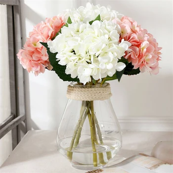 47cm Artificiale Flori Hortensie Ramură Acasă Decor Nunta de Flori de Mătase de Înaltă Calitate de Flori False Decor Petrecere