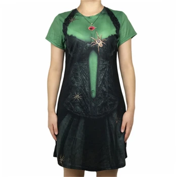 Ai Spus Vrăjitoare Ca e Un Lucru Rau Păianjeni de Imprimare 3D Gotic Medieval Vrăjitoare Rochie de Femei Adulte Vrăjitoare de Halloween Cosplay Costum