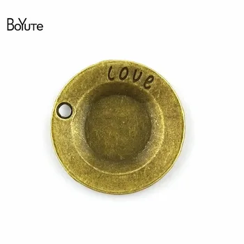 BoYuTe (20 de Bucăți/Lot) 35MM Stil Vintage Bronz Antic Placat cu Disc de Metal Pandantiv Farmece de Dragoste pentru a Face Bijuterii Concluziile