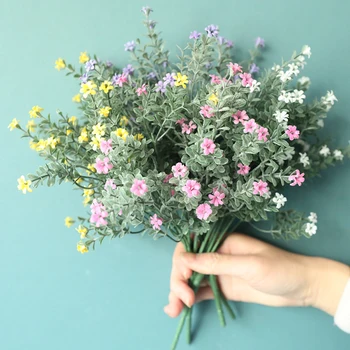 Flori artificiale DIY Petrecere de Mireasa Gypsophila Aranjament Floral Acasă Decor Nunta Consumabile