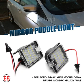 2 buc LED-uri Auto În Oglinda Laterală Baltă de Lumină Lampă Pentru Ford Focus 3 Kuga 2 S-Max WA6 2 Mondeo 4 5 Grand C-max 2 Scăpa Canbus LED