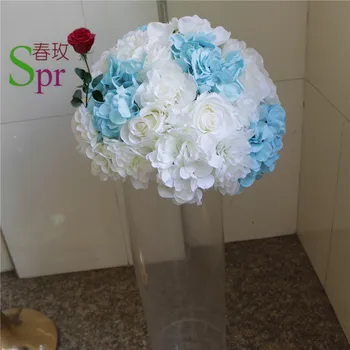 SPR masă de nuntă centru de floare cu bile de plumb rutier de nuntă artificiale flore centrala nunta fundal de flori decor
