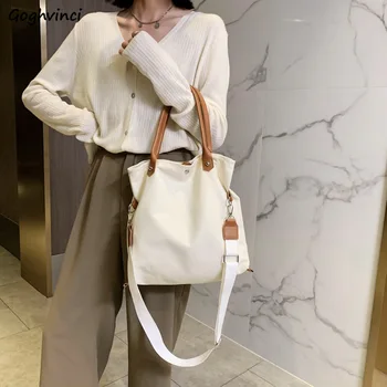 Femei de Saci de umăr Casual de Mare Capacitate Canvas Tote Bag Damele de Lux, Design All-meci Messenger Portable Stil coreean Bolsas