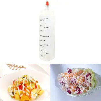 250ml Strângeți Sticla de Plastic Salata de Sticla de Copt Pâine Desert Condiment Dozator Sticla Instrumente de Bucatarie