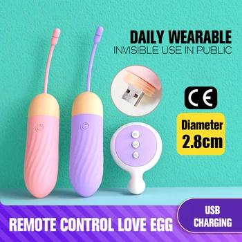 De zi cu zi Portabil de Silicon Vibrator Ou Pentru Femei Vagin Anal G-spot Stimulator 10 Moduri Invizibile Glont Vibrator Vaginal Mingea
