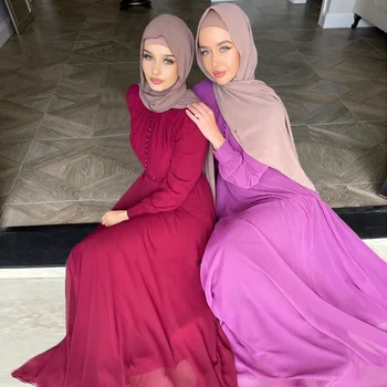 Etnic musulman plus dimensiune nobil rochie de lux din Dubai Saudită abaya îmbrăcăminte Caftan lung fusta franceză moschee Ramadan fusta lunga