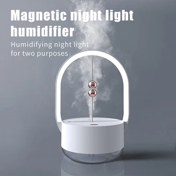 Magnetic Wireless șirag de mărgele umidificator creative aer atomizor portabil cu lumina de noapte contor de apă USB office acasă umidificator