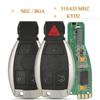 jingyuqin 3/4 Butoane BGA/NEC Cheie de la Distanță 315/433Mhz KYDZ Bord Pentru Mercedes Benz An 2000+ Suporta Dual Baterie