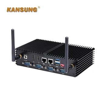 KANSUNG Mini PC Core i5 4200U Procesor Low Cost Portabil Portable PC 2 Ethernet fără ventilator 6 Windows-COM Calculator Industrial