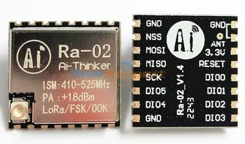 100BUC Ra-02 SX1278 Modulul Wireless 433MHz Interfață UART LoRa Spectru împrăștiat Modul Ai-Gânditor pentru cumpărător en-gros