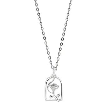 S925 argint de lux lumina Tulip clavicula lanț de temperament femei bijuterii