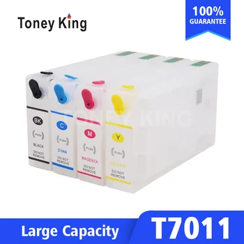 Toney Regele Reumplere Cartus Pentru Epson T7011 T7012 T7013 T7014 Cartușele de Cerneală Pentru WorkForce Pro WP-4000 4015DN Printer 4095DN