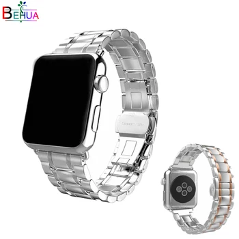 Noi Inoxidabil Curea de ceas pentru apple watch band 42mm/38mm/44mm/40mm link brățară Watchband pentru iWatch 4/3/2/1 metal încheietura curea