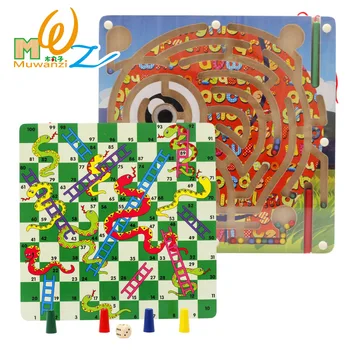 Copii Jucărie Din Lemn Pentru Copii Joc De Puzzle Jucărie Magnetică Labirint Educația Copiilor Puzzle Din Lemn Intelectuală Jucărie Puzzle Bord M85