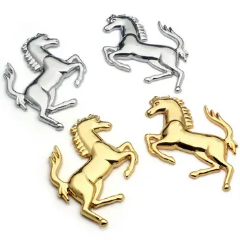 Logo-ul 3D Aliaj de Zinc Metal Cal Emblema Autocolant insigna Emblema Decal Pentru Ford Ferrari Masina Fereastră a Corpului Barei de protecție Autocolant auto-styling