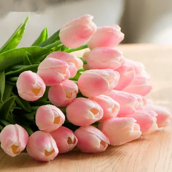 YO CHO 6 buc PU Lalele Flori Artificiale Fata de Sora Mini Buchet Fals Tulip Festivalul de Flori Decor Acasă Planificator de Nunta Consumabile