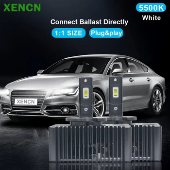 XENCN D5S Faruri LED 35W Super-Luminoase, Lămpi de Masina Canbus Turbo Lămpi Două-Partea CSP Chip 5500K Auto Bec Plug&Play