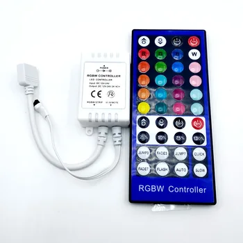 Conntroller 40Key Benzi RGBW/RGBWW SMD 5050 LED Strip Lumină DC 12V 24V 6A IR Infraroșu Telecomanda Dimmer 20 de Culori
