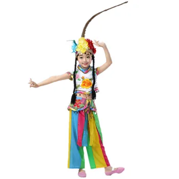 Opera chineză costume pentru fete china national de dans haine pentru copii de performanță îmbrăcăminte Hua Mulan cosplay festival de dans