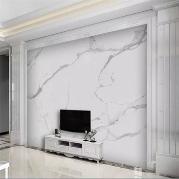 Tapet decorativ Superqing stil European marmură albă de fundal pictura pe perete