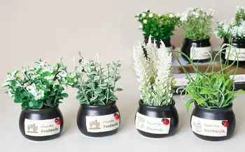 30pcs noul Mini Bonsai Simulare Flori Artificiale Decorative Fals Verde Plantele de Ghiveci Ornamente Decor Acasă