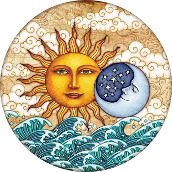 ANVELOPE CAPAC CENTRAL Oceanul de Răsărit Soarele Luna pentru roata de Rezervă (Selectați Dimensiunea anvelopei/Spate aparat de Fotografiat în MENIU) Dimensiuni Personalizate pentru Orice