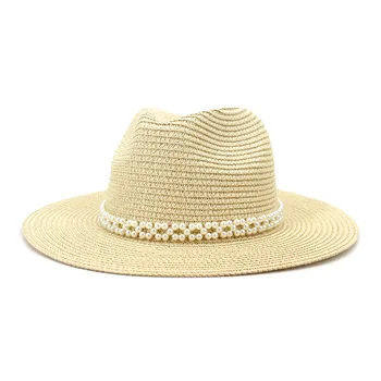 Palarie de vara Femei Panama Pălărie Fedora Vacanță pe Plajă Largă Refuz Vizorul Casual de Vară, Pălării de Soare pentru barbati Sombrero