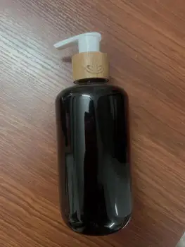 50pcs 300ml Negru cosmetice PET sticle goale de sampon lotiune pompa recipient de plastic, ambalaje cosmetice, cu dozator,gel de duș