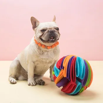 Câinele Adulmecă Mingea Pisoi, Catelus Crește Pliabil IQ Jocuri de Formare Nas de Lucru Mirosi Pad Lent Mănânce animale de Companie Puzzle Jucărie Produse