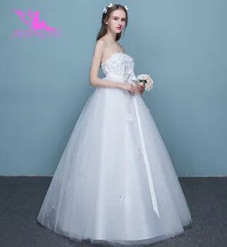 AIJINGYU 2021 personalizate Personalizate noi de vânzare fierbinte ieftine minge rochie de dantelă sus înapoi formale rochii de mireasa rochie de mireasa FU258