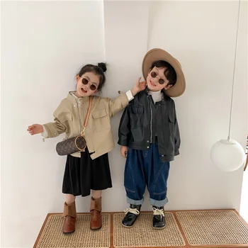 2021 toamna anului nou coreeană pentru copii geaca de piele jacheta copii jachete pentru fete baby girl haina