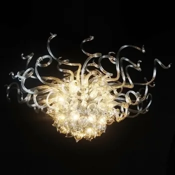 Modern Candelabru din sticlă de Murano Corpuri de iluminat de Mână cu sufletul la gură de Sticlă Candelabru Lămpi Lumini cu LED-uri corpuri de iluminat pentru Acasă Decor Interior
