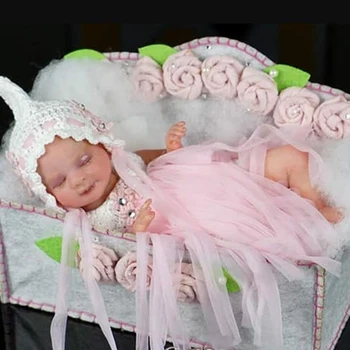 Renăscut Baby Doll Silicon Copilul Printesa Realiste Corp la Modă Renăscut pentru copii pentru Copii de Zi Cadouri de Craciun