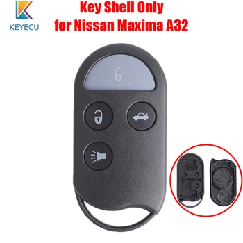 KEYECU de Înlocuire a sistemului de acces fără cheie de la Distanță Auto Cheie Auto Shell Caz Capacul 4 Butoane pentru Nissan Maxima A32