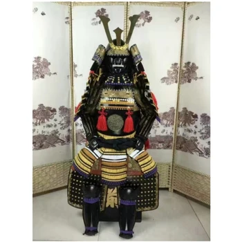 Samurai Japonez Armura Ooyoroi Oțel Carbon Japonia Războinic Armura Casca Wearalbe Performanță Etapă Costume Cosplay