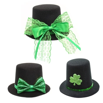 Pălărie De Top Clip De Păr Saint Patrick Day Decorative Ace De Păr De Vacanță Frizură Irlandez Petrecerea De Ziua Națională A Sărbători Frizură