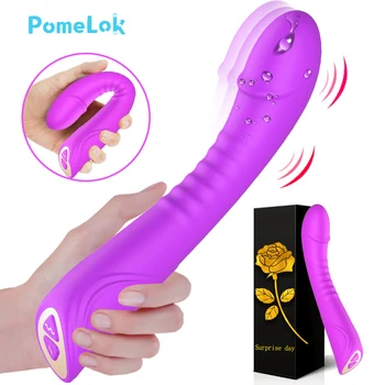 25cm lungime Realist Penis artificial Vibratoare pentru Femei Silicon Vagin Masaj sex Feminin Masturbator Putere Vibratoare Jucarii Sexuale pentru adulți