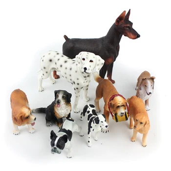 Cadouri pentru Copii de Simulare Model Animal Jucărie de Câine de Companie Golden Retriever Canis Lupus Familiaris Rough Collie Figura Model