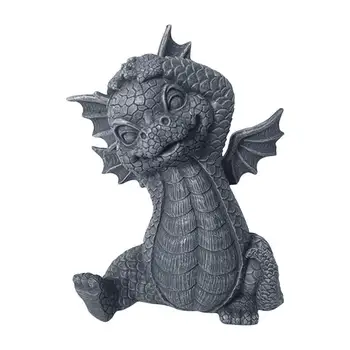 Dragon Sculptură De Grădină Rășină Dragon Decor Pentru Acasă Yoga Dragon Statuie Arta Ambarcațiunile De Sculptură În Aer Liber, Grădină, Decor Acasă
