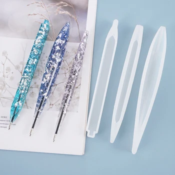 DIY Manual Pen Mucegai Silicon Rășină Epoxidică Stilou Titularul Rășină de Turnare Mucegai Toc DIY Bijuterii