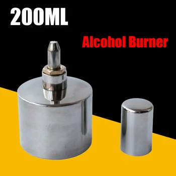 200 ml din Oțel Inoxidabil+Alama Alcool Arzător Biologie Chimie Laborator Dentar Lampă Cu Fitil din Piele Ambarcațiunile de Muncă Instrument de Încălzire în condiții de Siguranță