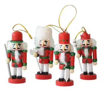 4buc de Crăciun Stil Nordic spargatorul de Nuci de Păpuși Soldat Set Decorare Pom de Crăciun Pandantiv spargatorul de Nuci Decor de Crăciun 2023