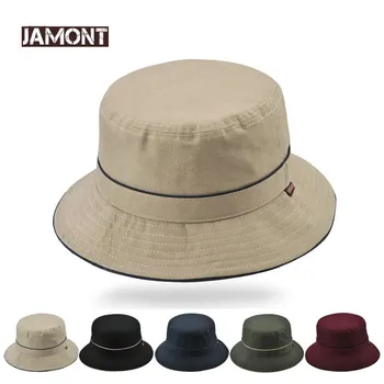 JAMONT snapback Solidă Bumbac Pălărie de Vară pentru Bărbați, Femei Găleată Pălărie de Panama în aer liber protecție Solară Plajă Pălărie cu Ridicata Gorras Pescuit Capac
