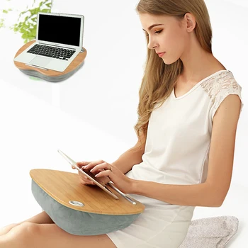 Noul Portabil Bambus Masă Laptop Pernă În Poală Birou Raft Tava Suport Pentru Tabletă La Îndemână Învățare Birou Suport Pentru Pat Notebook