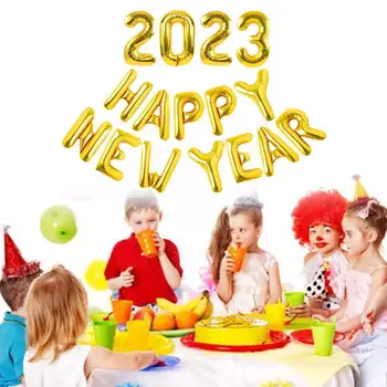 Petrecere de Anul nou Decor Baloane 16 Inch Nou Fericit Crăciun 2023 Balon Scrisoare de Aluminiu An Nou Set de Film An Vesel Hap K8O9